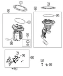Genuine Mopar Pickup / Level Unit Module Kit 68643661AB. Fixed Price $836.39.