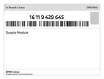 Genuine Bmw Supply Module 16-11-9-429-645 New. Fixed Price $510.53.