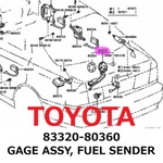 New Toyota Genuine 1997-2000 Lexus LS400 Gage Assy, Fuel Sender 83320-80360. Fixed Price $157.99.