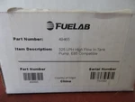 New Fuelab 49465 In Tank Pump Kit 325 Lph E85 Compatible + Hardware Qs. Fixed Price $99.99.