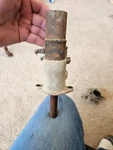 1940 1941 1946 Ford Mercury Flathead V8 Oil Fill Tube With Fuel Pump. Fixed Price $40.00.