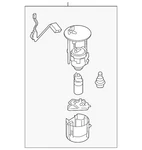 Genuine Mazda Fuel Pump And Sender Assembly PX36-13-35XA. Fixed Price $513.81.