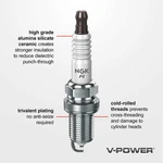 Spark Plug-v-power Ngk 3686. Fixed Price $10.09.