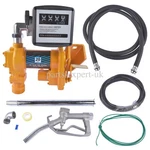 Yellow Fuel Transfer Pump Gasoline 12V 20GPM W/manual Nozzle Kit+flow Meter. Fixed Price $192.99.