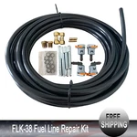 New FLK-38 Automotive Replacement Fuel Line Repair Kit 3/8 (10MM), Black. Fixed Price $35.31.