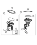 Genuine Mopar Fuel Pump/level Unit Module Kit 68643783AB. Fixed Price $271.32.