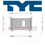 Tyc Ac Condenser For 2014-2015 Lexus IS350 Air Conditioning Heating Df. Fixed Price $100.41.