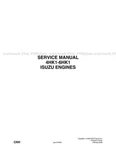 New Holland Isuzu Cnh 4HK1 6HK1 Engine Repair Service Manual On Paper. Fixed Price $54.00.