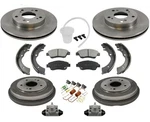10PC Rotors Rear Drums Brake Pads Shoes Spring Kit For Honda Hybrid 1.3L 06-10. Fixed Price $287.00.
