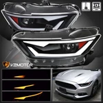 Black Fits 2015-2022 Ford Mustang Hid Projector Headlights Sequential Led Signal. Fixed Price $359.38.