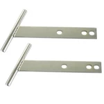 Cal-look Chrome T-bars Pair, Fits Type Vw Beetle Thru 1967 Empi 3174. Fixed Price $56.95.