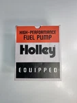 Holley Blue 110 Gph Electric Fuel Pump With Pressure Regulator 12-802-1. Fixed Price $199.00.